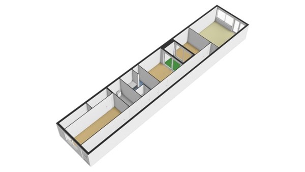 Floorplan - Schoonderloostraat 191, 3024 TT Rotterdam